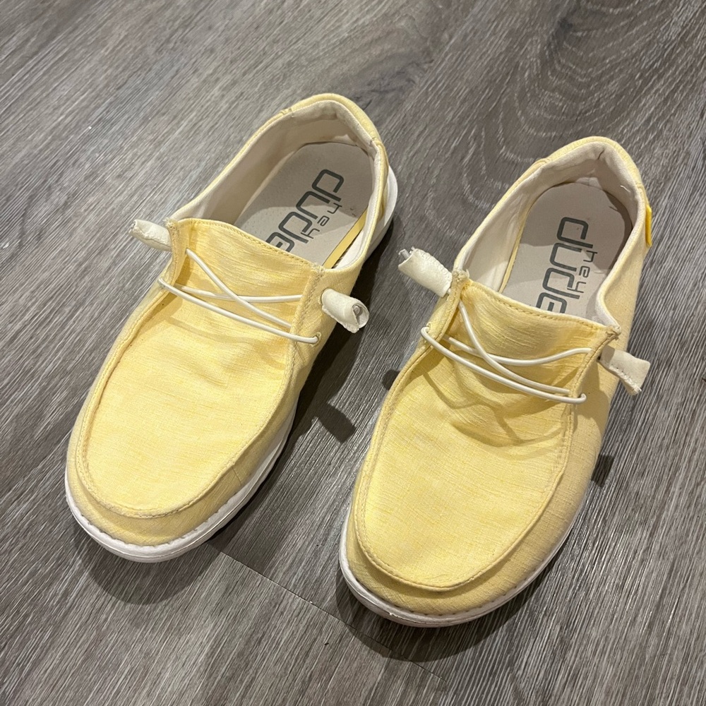 Women’s Yellow Hey Dude Shoes!